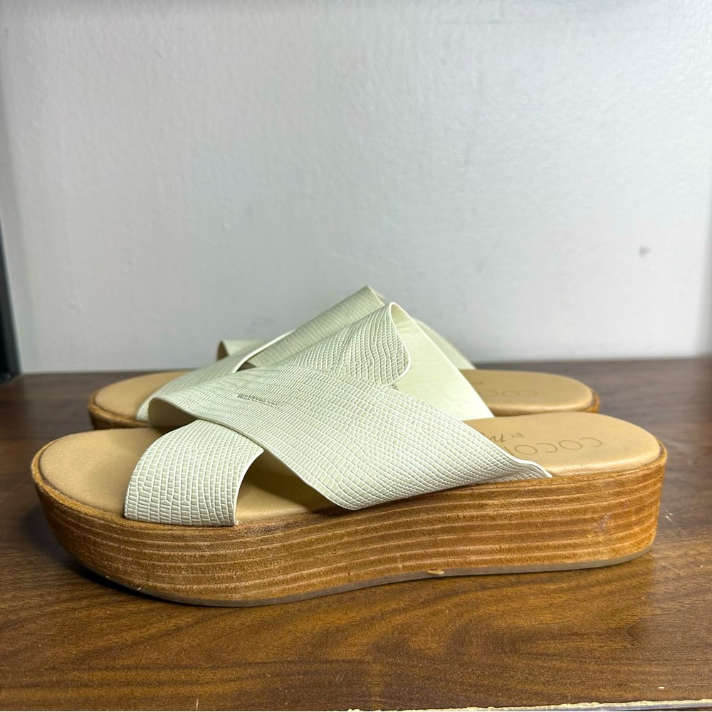 Coconuts by Matisse Cross Strap Platform Sandals Sz 8